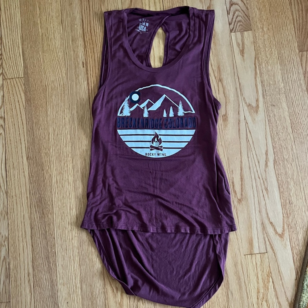 Open back Breckenridge tank size small